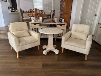 Off-White Upholstered Chairs