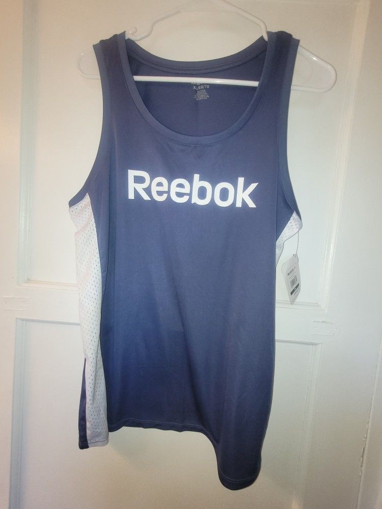 Reebok Women's Courtside Basketball Performance Tank. Athletic Top. Muscle Shirt. Indigo