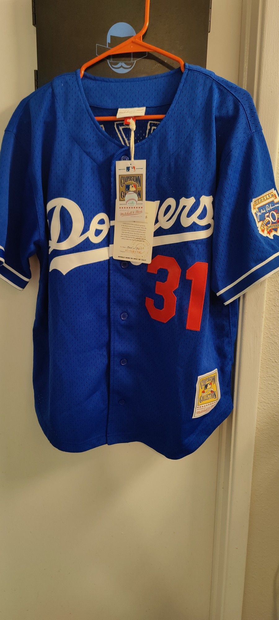 Piazza 31 Dodgers Jersey Size Large-44