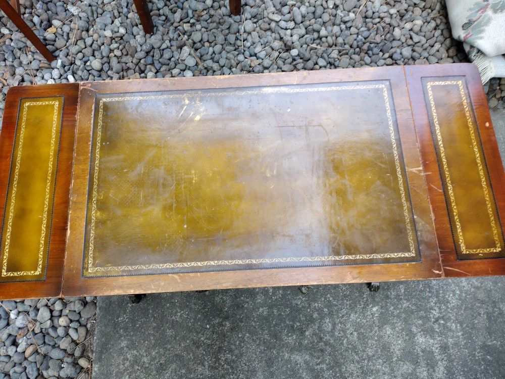Antique Drop Down Coffee Table 