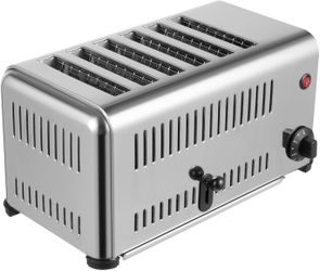 6 SIX SLICE TOASTER - STAINLESS STEEL 