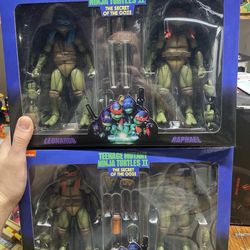 NECA Teenage Mutant Ninja Turtles II The Secret of the Ooze - All 4 Turtles