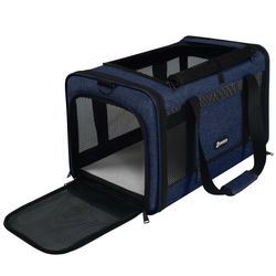 GAPZER Cat Carrier 18x11x11 United Airline Approved, Top Loader Heavy Duty Softshell Pet Flying Bag 18lbs, Small Dog Chihuahua Crate 5-10 Pounds, Kitt
