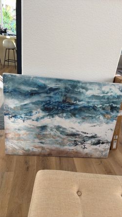 Abstract Beach / Ocean Canvas Art