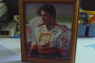 TONY STEWART SIGNED PHOTO FRAMED HOME DEPOT NASCAR PIC ONE OF A KIND