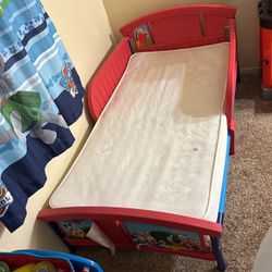 Kids Mickey Mouse Bed With Mattress