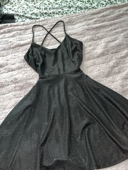 Black glitter dress