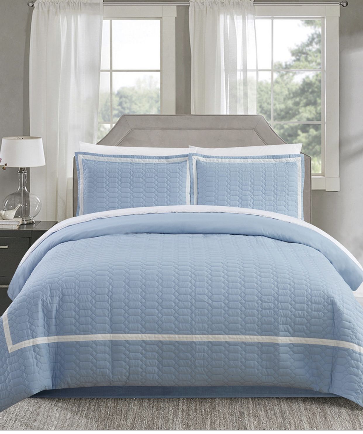 3 pc king duvet cover set