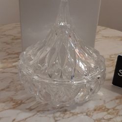 1970's Shannon Crystal Water Drop Candy Dish