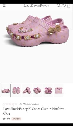 Loveshackfancy Crocs Size 7