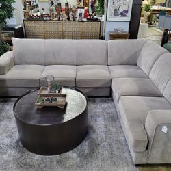 Coaster Tess Taupe Grey Sleeper Sectional 