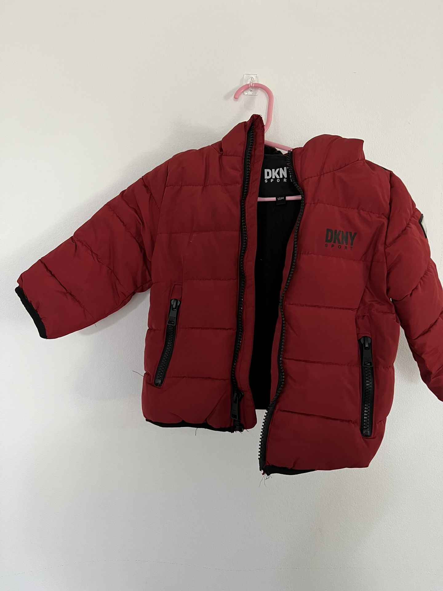 DKNY Baby Girl Wine Jacket- 12-18month