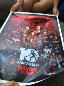Stranger Things 10th Anniversary Poster