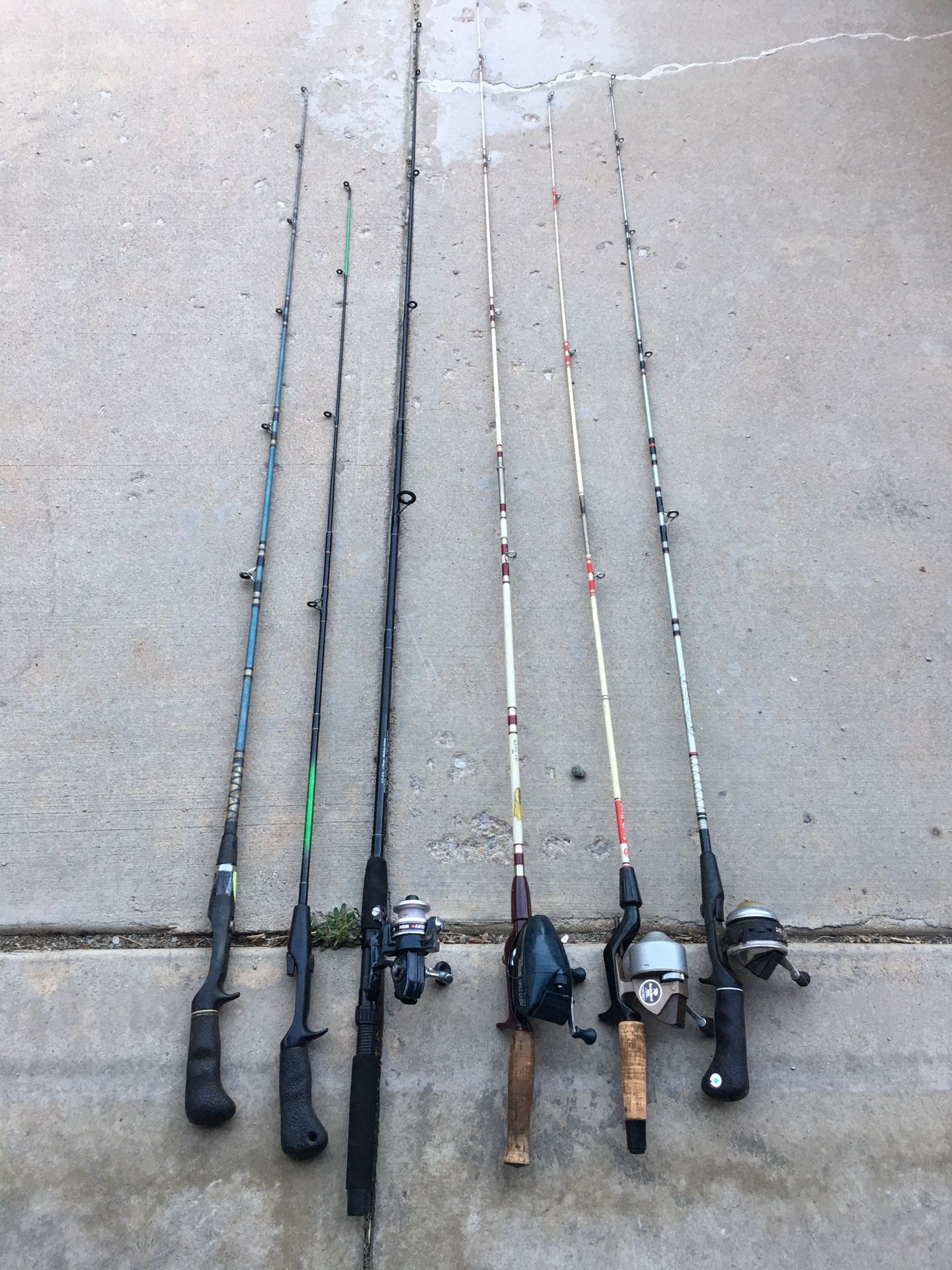 Fishing poles and reels for cheap