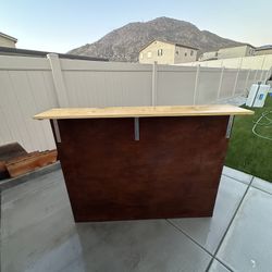Wooden Portable Bar