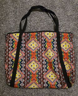 Volcom Multicolor Aztec Geometric Travel Tote Bag NWOT