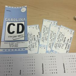 UNC V Miami 4 Tickets With Parking Pass
