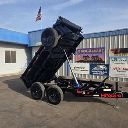 2026 MaxxD D6X 5x10 Dump Trailer Telescopic Hydraulic 