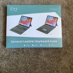 F17  Wireless General Leather Keyboard Case for iPad Pro 12.9" W129T Black