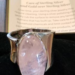 ROSS + SIMONS ROSE QUARTZ WRAP RING