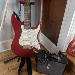 Red guitar 