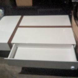 Sofa Table W/ 3 Hidden  Drawers For Storage. 