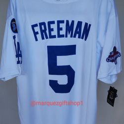 Men's Freeman WS Dodgers Jerseys (Large)
