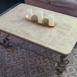 *** REAL MARBLE TABLE SET *** COFFEE TABLE, SIDE TABLE, CONSOLE/SOFA TABLE ***