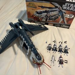 Star Wars Tiger Shark Republic Gunship & TVC Figures