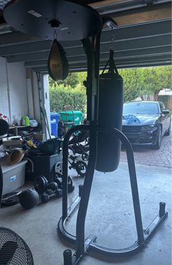 Everlast punching bag combo with stand