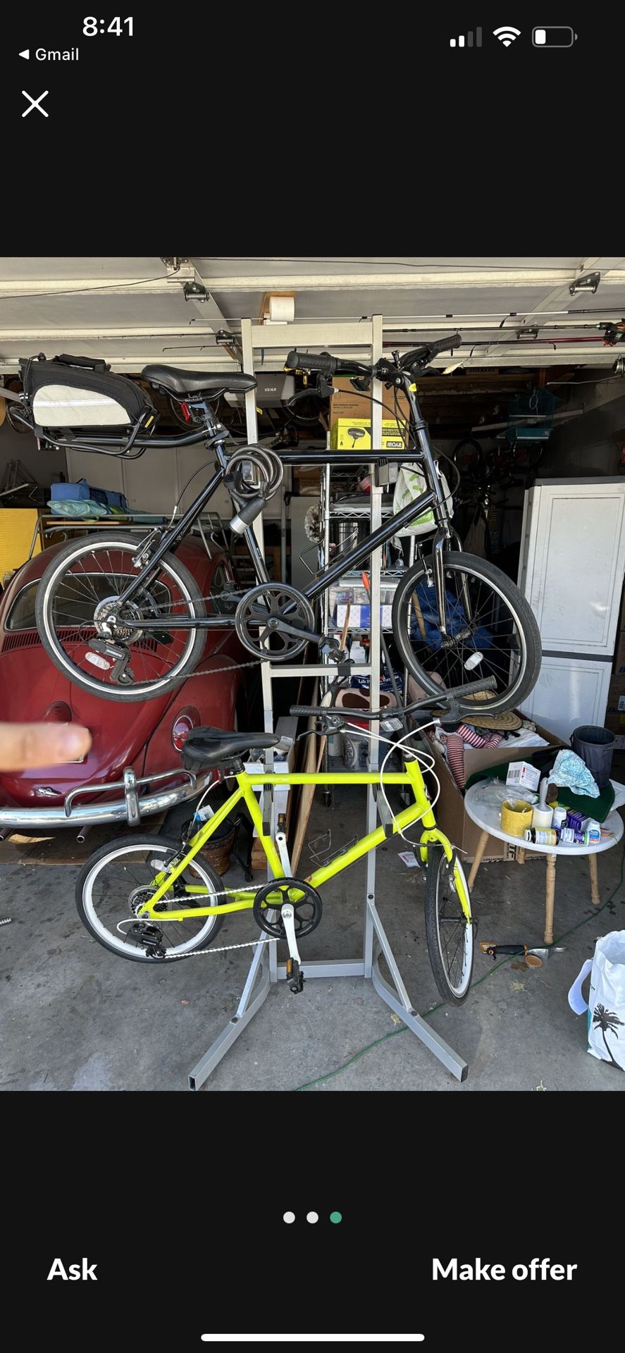 Corsa Mini Velo 7-Speed Bikes With Bike Rack