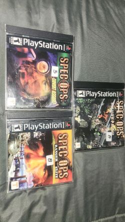 Playstation 1 (Lot of 3) Spec Ops