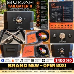 BRAND NEW UKIAH TAILGATER II – BLUETOOTH FIRE PIT
