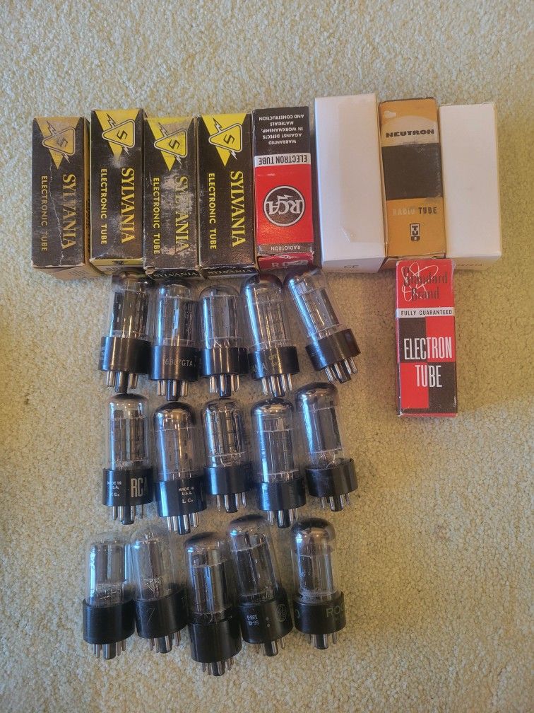 Assorted Brands Of 6BL7GTA Vacuum Tube Total 24 Pcs