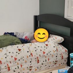 Twin Bed Frame and Mattress 