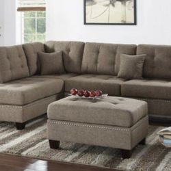 Sectional Sofa + Ottoman