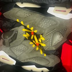 Travis Scott Jordan 6 Olive size 9