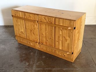 Vintage 1970s French Brutalist Credenza