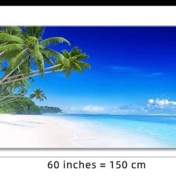 Decorative Wall Art, Beach Canvas Wall Art, 30"x60"