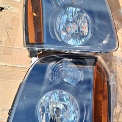 07-14 Gmc Yukon Headlights Luces Micas Calaveras Faros Faroles Focos Headlamps 