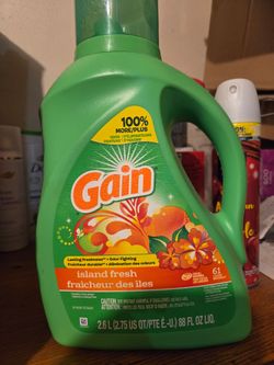 Gain Liquid Laundry Detergent, Island Fresh Scent (88 fl oz/61 Loads)