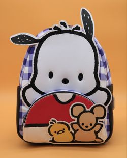 Loungefly SANRIO Pochacco Cosplay Plaid Mini-Backpack 