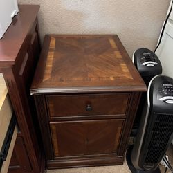Small Wood Filing Cabinet