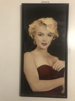Marilyn Monroe In Burgundy Bathing Suit Frame