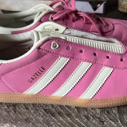Womens Pink Adidas Gazelle 6.5
