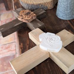  Handmade Rose Cross 