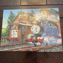 Thomas the Tank Engine and Toby vintage wooden Puzzle