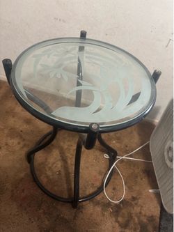 Glass Side table