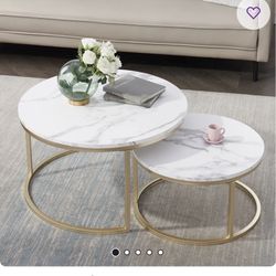 Wayfair Faux Marble Nesting Coffee Table 