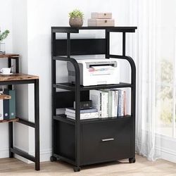 Hoga-CJ180 New 3 Tier Mobile Printer Stand with Legal Size Drawer